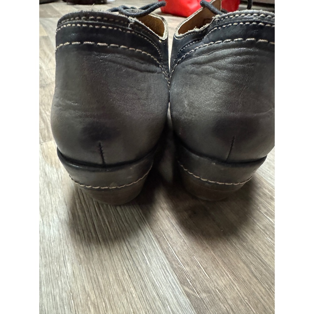Pikolinos Rotterdam Women Grey Leather Lace Up Oxford Heels Shoes EU 38 - Picture 8 of 11